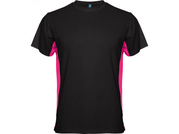 Спортивная футболка Tokyo мужская, черный/яркая фуксия