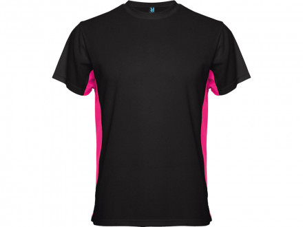 Спортивная футболка Tokyo мужская, черный/яркая фуксия