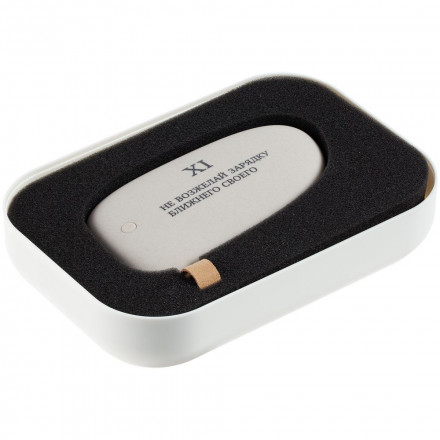 Внешний аккумулятор «Новая скрижаль Завета» 5200 мАч, светло-серый