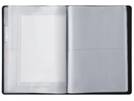 Органайзер Favor 2.0 для семейных документов на 4 комплекта документов, формат А4, черный