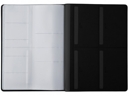 Органайзер Favor 2.0 для семейных документов на 4 комплекта документов, формат А4, черный