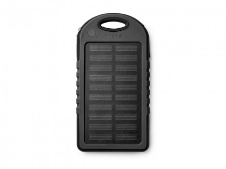 Портативный внешний аккумулятор DROIDE на солнечной батарее, черный