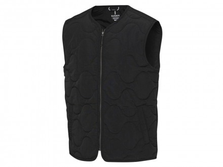 Quartz утепленный жилет унисекс из переработанного материала GRS - сплошной черный