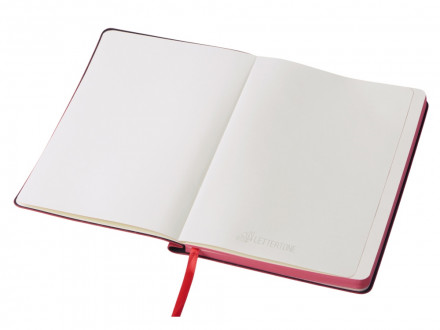 Блокнот А5 Notepeno Max, 96 листов 80 гр/м2 белой FSC бумаги, красный