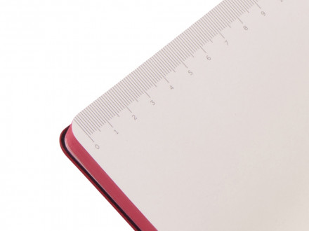 Блокнот А5 Notepeno Max, 96 листов 80 гр/м2 белой FSC бумаги, красный