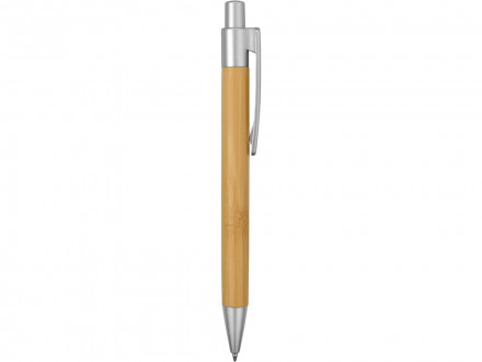 Ручка шариковая Arasiyama из бамбука, серебряный, синие чернила