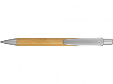 Ручка шариковая Arasiyama из бамбука, серебряный, синие чернила