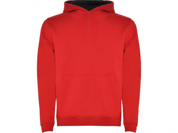 Толстовка с капюшоном Urban детская, красный/черный