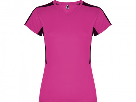 Футболка Suzuka женская, яркая фуксия /черный