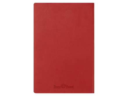 Ежедневник А5 недатированный Megapolis Velvet Flex, красный