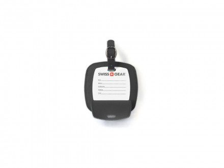 Бирка для багажа SWISSGEAR, ПВХ, 10,5 x 0,4 x 10,5 см, черный