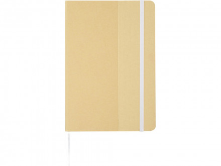 Nelida блокнот формата А5 в твердой обложке из переработанного картона - Белый