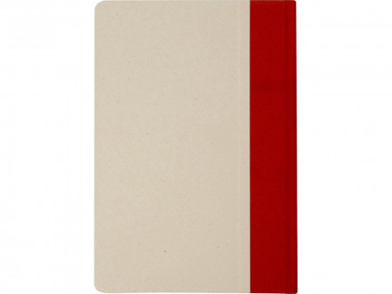 Liliana блокнот формата А5 в твердой обложке из пластика из сахарного тростника - красный кирпичный
