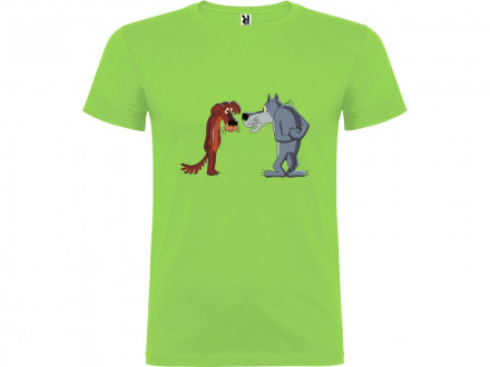 Футболка Жил-был Пес мужская, зеленое яблоко