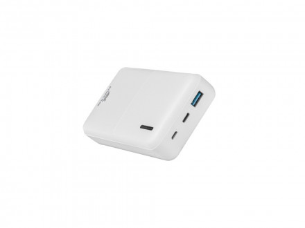 RIVACASE VA2571 (20000 мАч) QC/PD внешний аккумулятор, белый 12/24