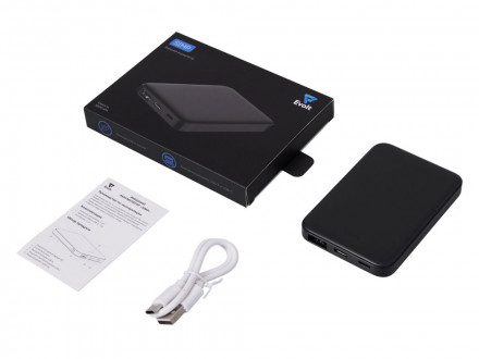 Внешний аккумулятор Simp, 5000 мАч, черный