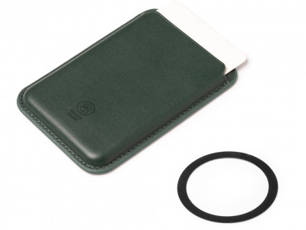 Магнитный картхолдер Cairo, темно-зеленый