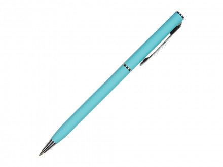 Ручка шариковая автоматическая BrunoVisconti® PALERMO цвет корпуса бирюзовый, soft-touch, 0.7 мм