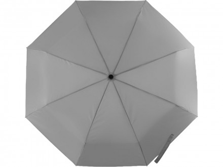 Зонт Picau из переработанного пластика в сумочке, серый