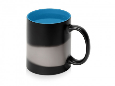 Кружка-хамелеон Surprise матовая, черный/голубой