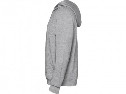 Толстовка с капюшоном Urban детская, серый меланж/черный