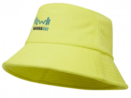 Панама Melo из переработанного махрового материала, сертифицированного GRS - Лайм