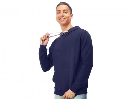 Толстовка унисекс Stream с капюшоном, синий нэйви