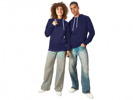 Толстовка унисекс Stream с капюшоном, синий нэйви