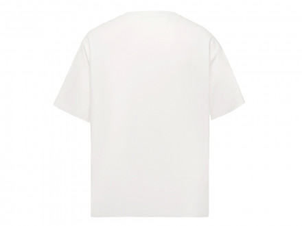 Футболка Kyoto из джерси 180 г/м2 с пич отделкой, унисекс, молочный