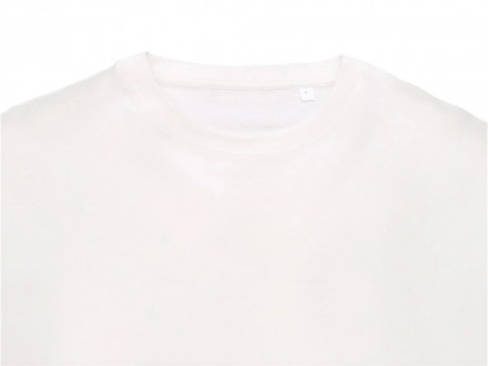 Футболка Kyoto из джерси 180 г/м2 с пич отделкой, унисекс, молочный