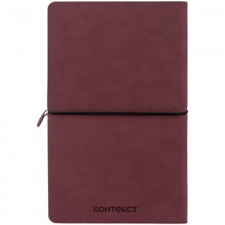 Ежедневник Nubuk, недатированный, бордовый