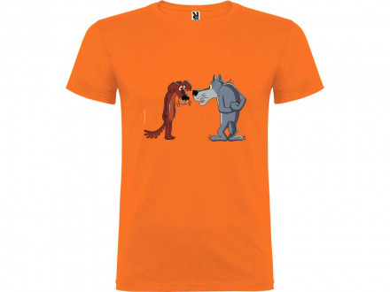 Футболка Жил-был Пес мужская, оранжевый