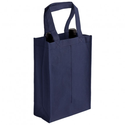 Сумка для двух бутылок «Венето», синяя