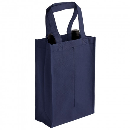 Сумка для двух бутылок «Венето», синяя