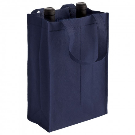 Сумка для двух бутылок «Венето», синяя