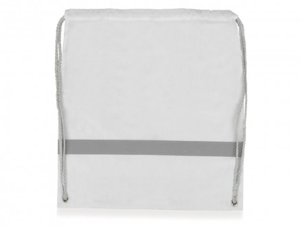 Рюкзак Россел, белый с серыми шнурками