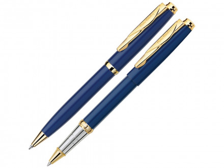 Набор Pierre Cardin PEN&PEN: ручка шариковая + роллер. Цвет - синий. Упаковка Е.