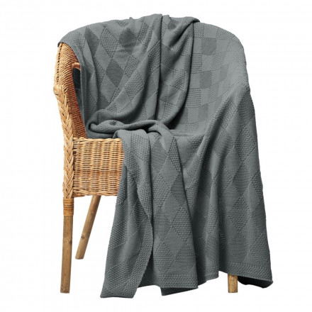 Плед Diamond, темно-серый