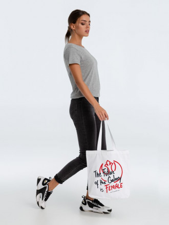 Холщовая сумка The Future Of The Galaxy, белая