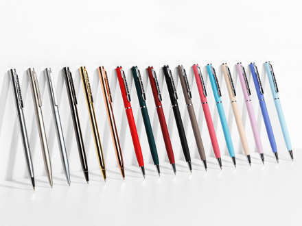 Ручка шариковая автоматическая BrunoVisconti® PALERMO цвет корпуса сиреневый, soft-touch, 0.7 мм