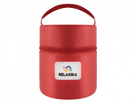 Термос для еды Relaxika 301 в чехле, 500 мл, стальной