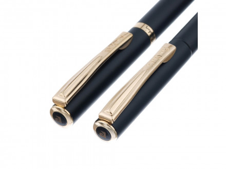 Набор Pierre Cardin PEN&PEN: ручка шариковая + роллер. Цвет - черный. Упаковка Е.