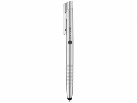 Ручка-стилус шариковая Giza, серебристый