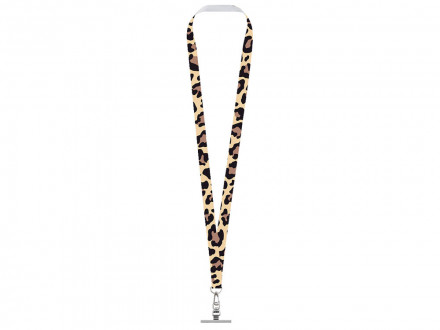 Ланъярд 2 см под сублимацию с трендовым карабином и металлическим держателем для телефона, серебристый