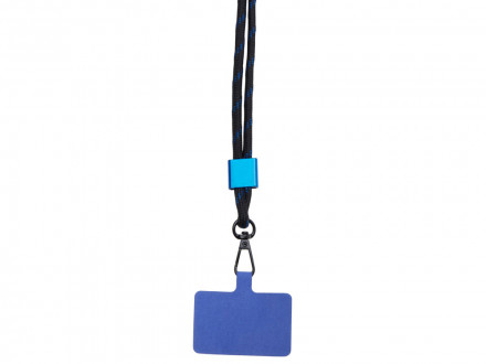 Ремешок на шею для телефона Риксо, синий/черный