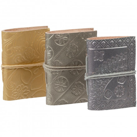 Записная книжка, серебристая, малая