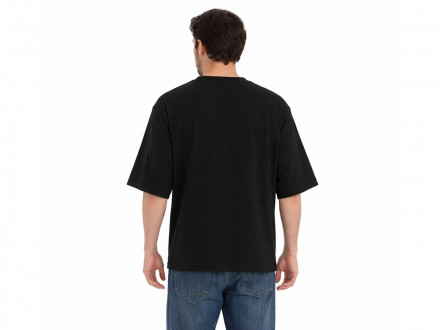 Футболка Kyoto из джерси 180 г/м2 с пич отделкой, унисекс, черный