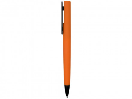 Ручка пластиковая шариковая C1 софт-тач, оранжевый