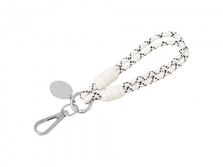 Брелок-браслет Bohemian c металлическим держателем для телефона, бело-черный