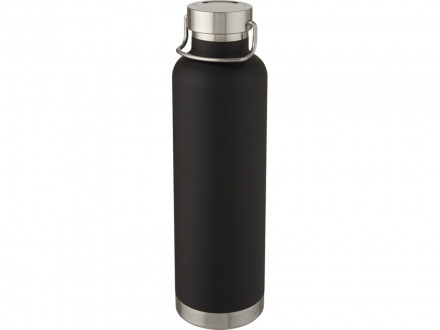 Thor, медная спортивная бутылка объемом 1 л с вакуумной изоляцией, черный